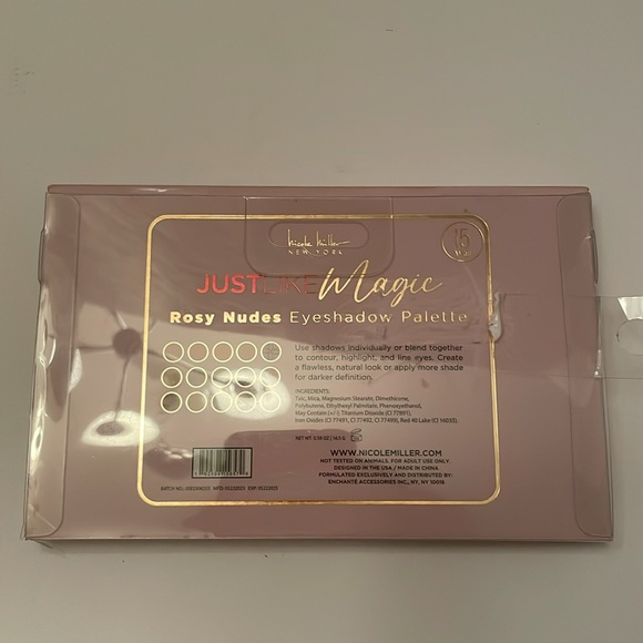 NICOLLE MILLER New York “Just Like Magic” Rosy Nudes eyeshadow palette. Vegan - Picture 16 of 17